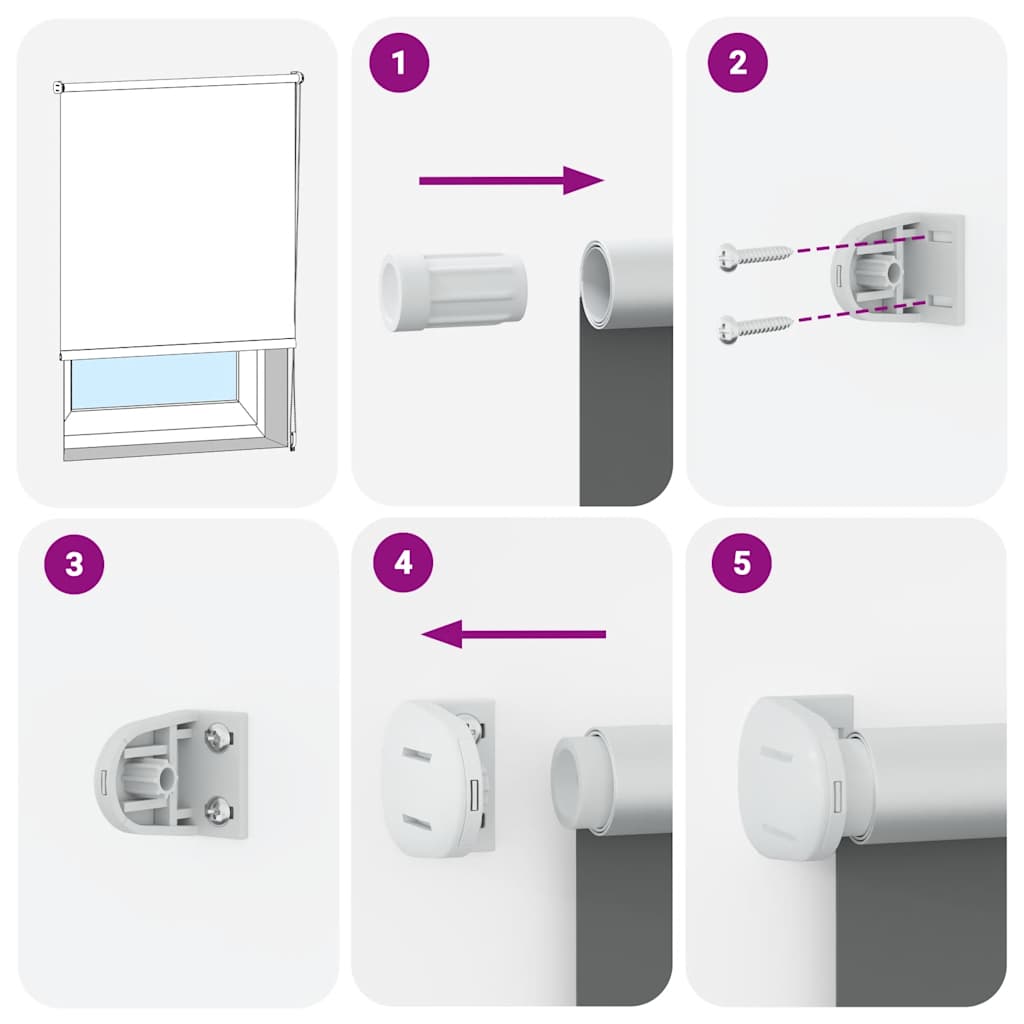 rullegardin mørklægning 50x175 cm stofbredde 45,7 cm polyester