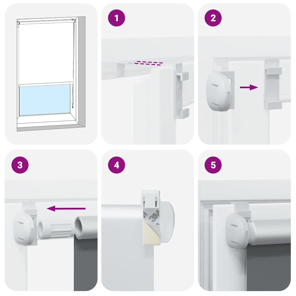 rullegardin mørklægning 100x230 cm stofbredde 95,7 cm polyester