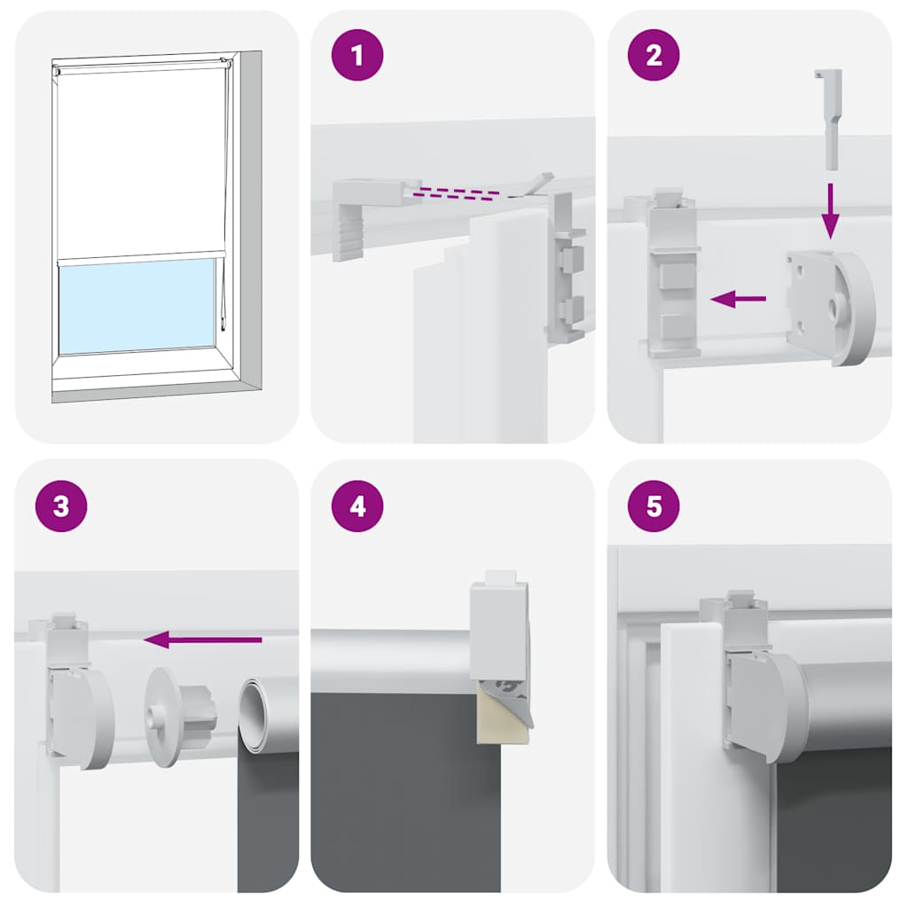 rullegardin mørklægning 165x130 cm stofbredde 161,6cm polyester
