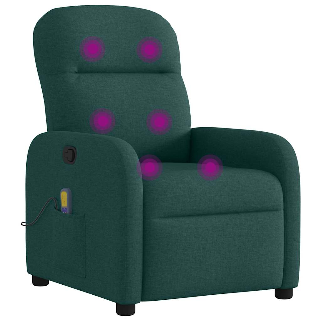 massagestol stof mørkegrøn