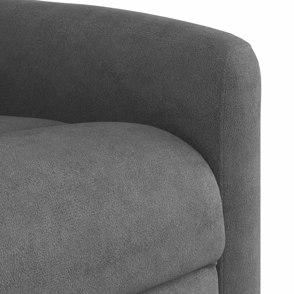 massagestol mikrofiberstof mørkegrå