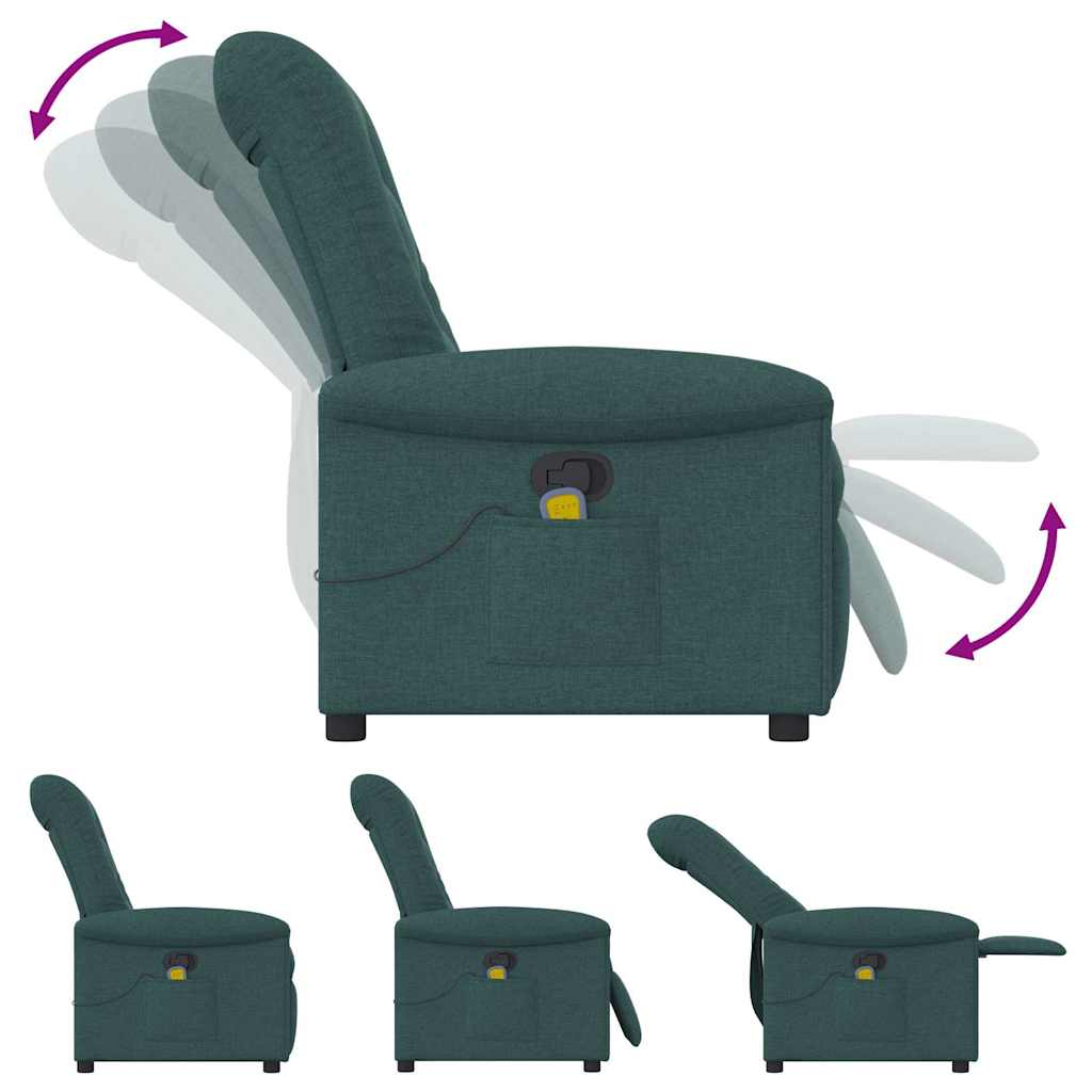 massagestol stof mørkegrøn