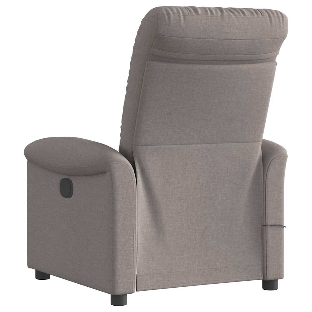 massagestol stof gråbrun
