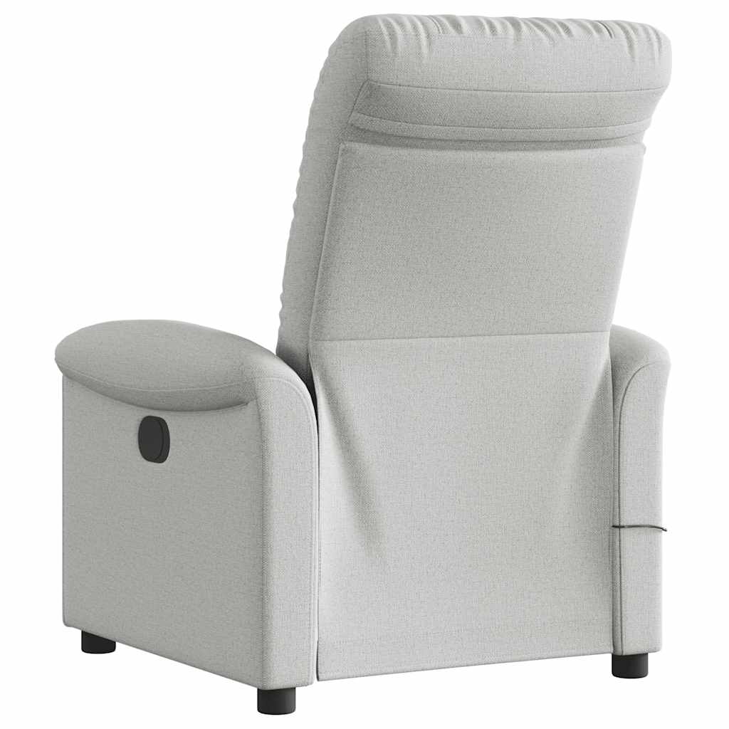 massagestol stof skygrå
