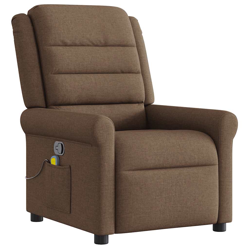 massagestol stof brun