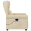 massagestol stof cremefarvet