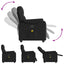 massagestol stof sort