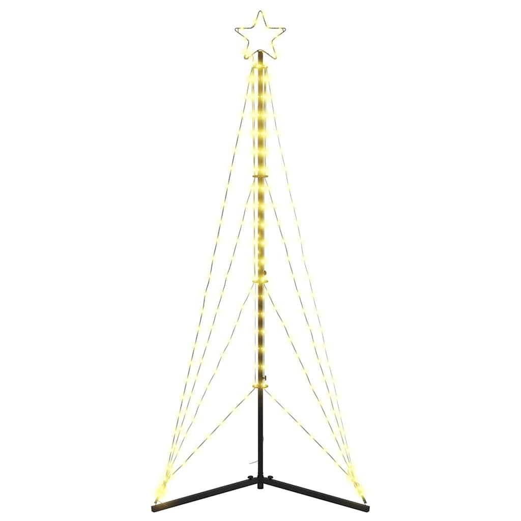 LED-juletræ 363 LED'er 182 cm varmt hvidt lys