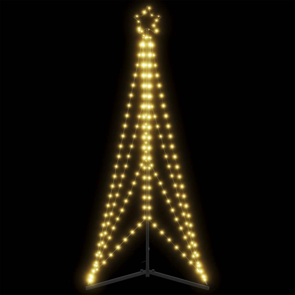 LED-juletræ 363 LED'er 182 cm varmt hvidt lys
