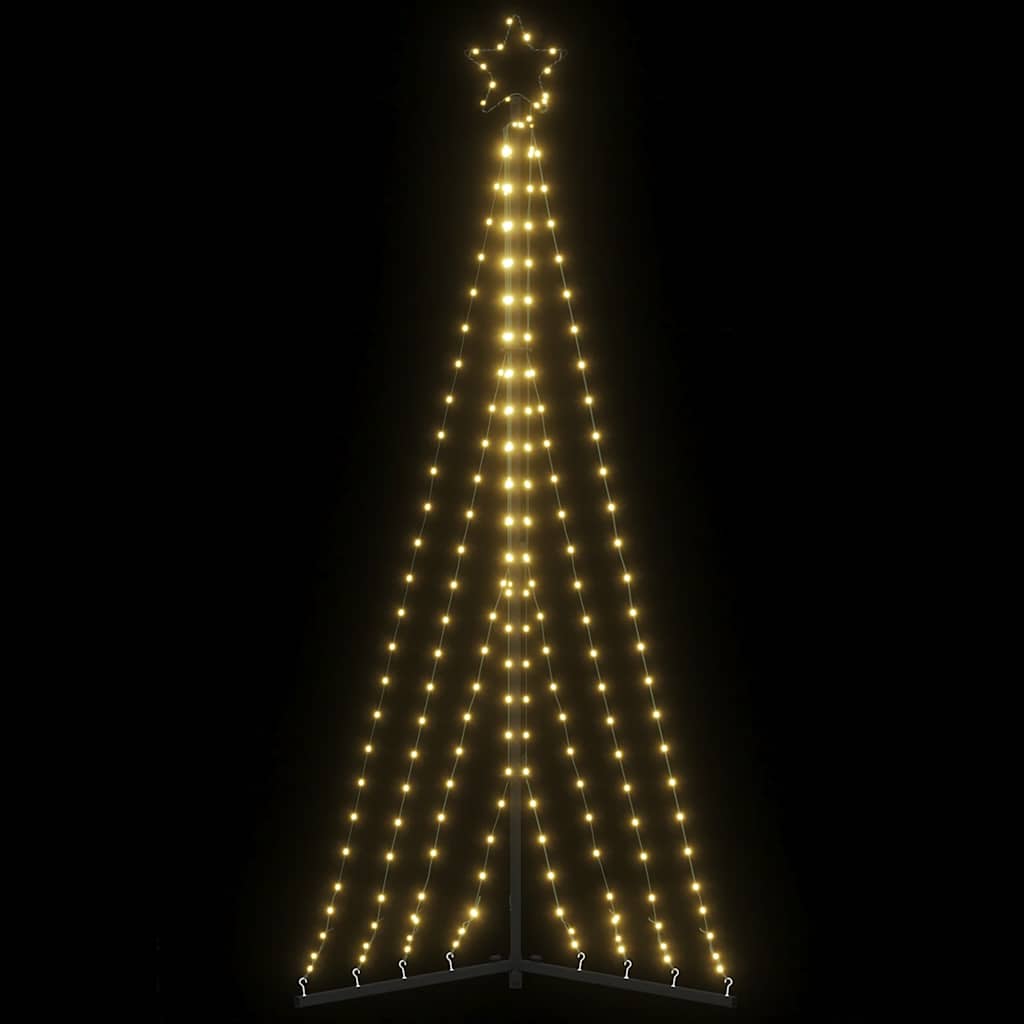 LED-juletræ 339 LED'er 182 cm varmt hvidt lys