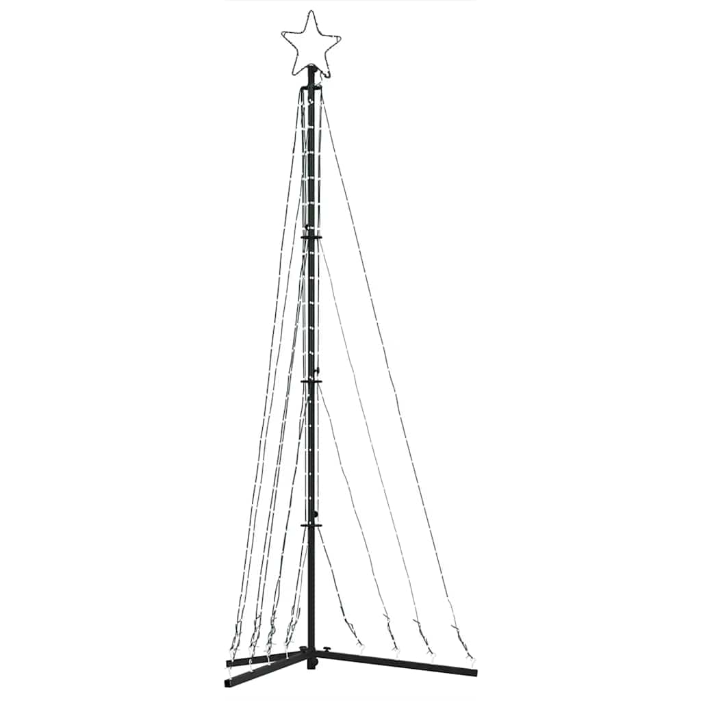 LED-juletræ 339 LED'er 182 cm koldt hvidt lys