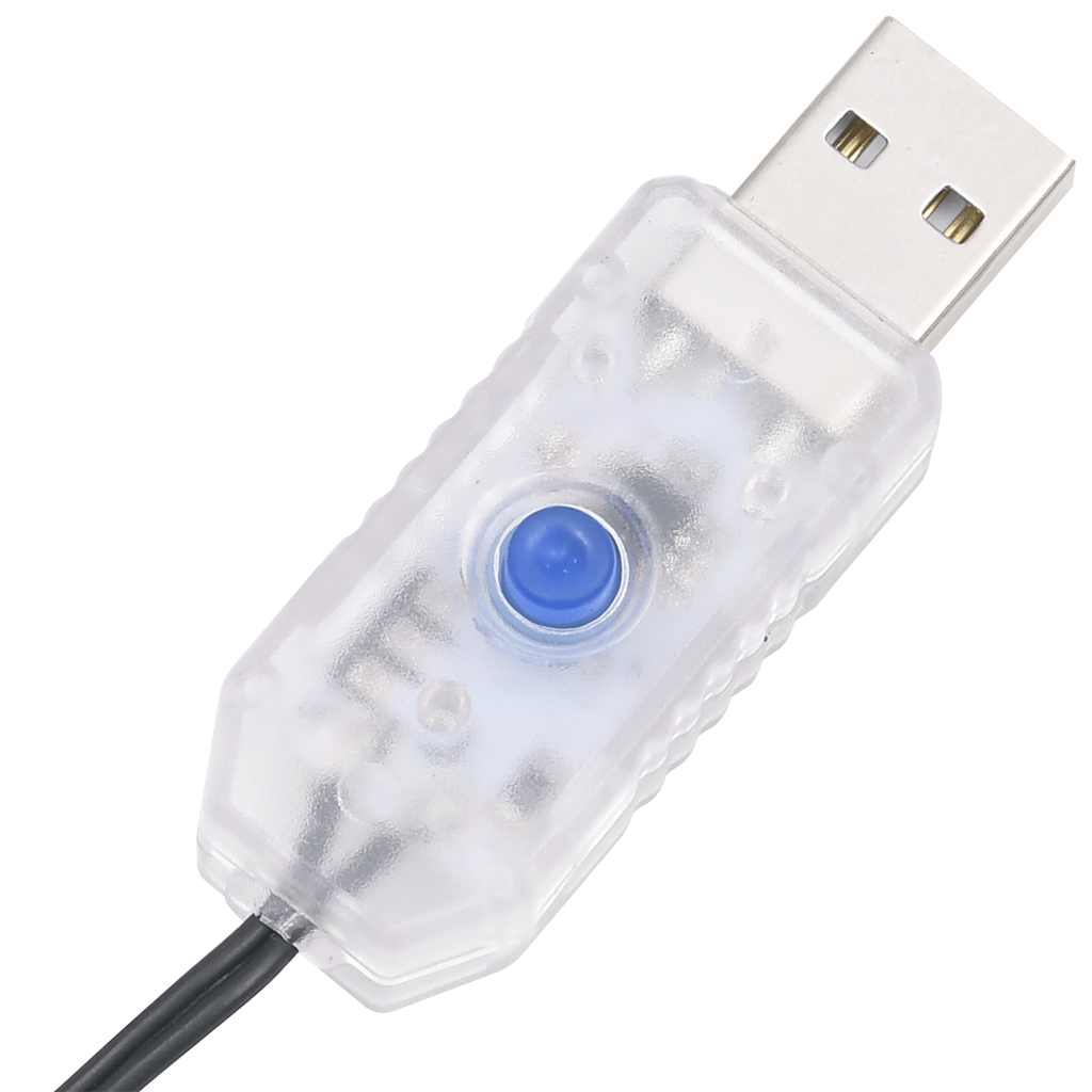 LED-juletræ 339 LED'er 182 cm koldt hvidt lys