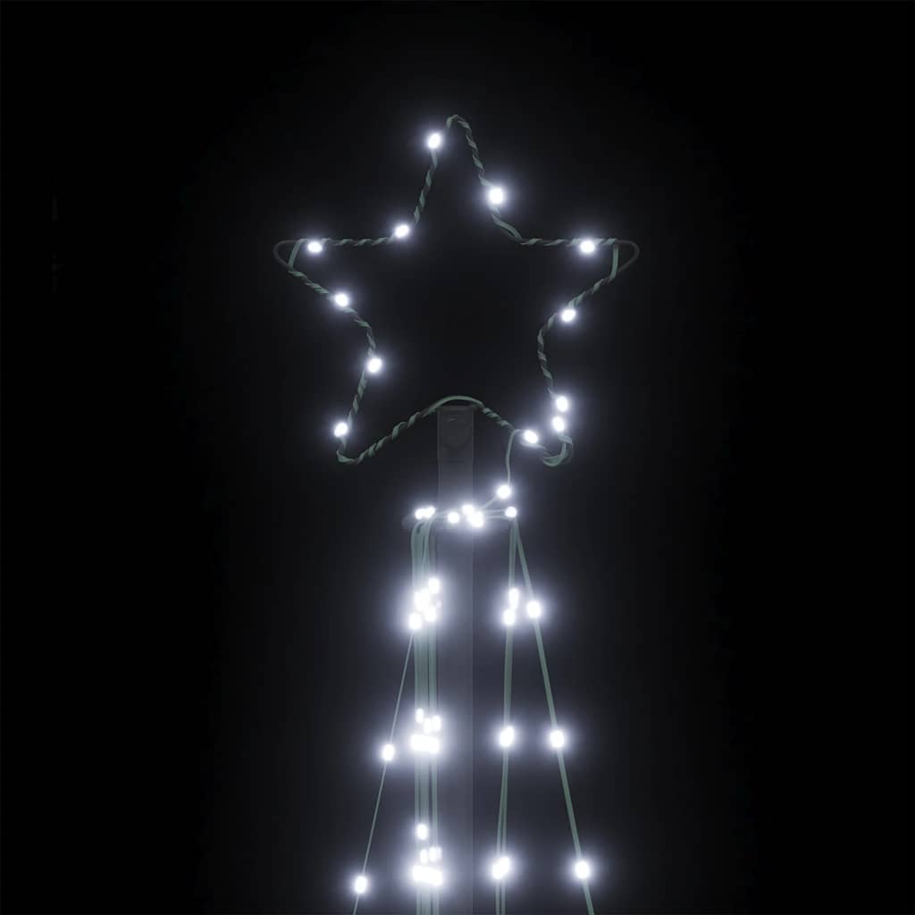 LED-juletræ 339 LED'er 182 cm koldt hvidt lys