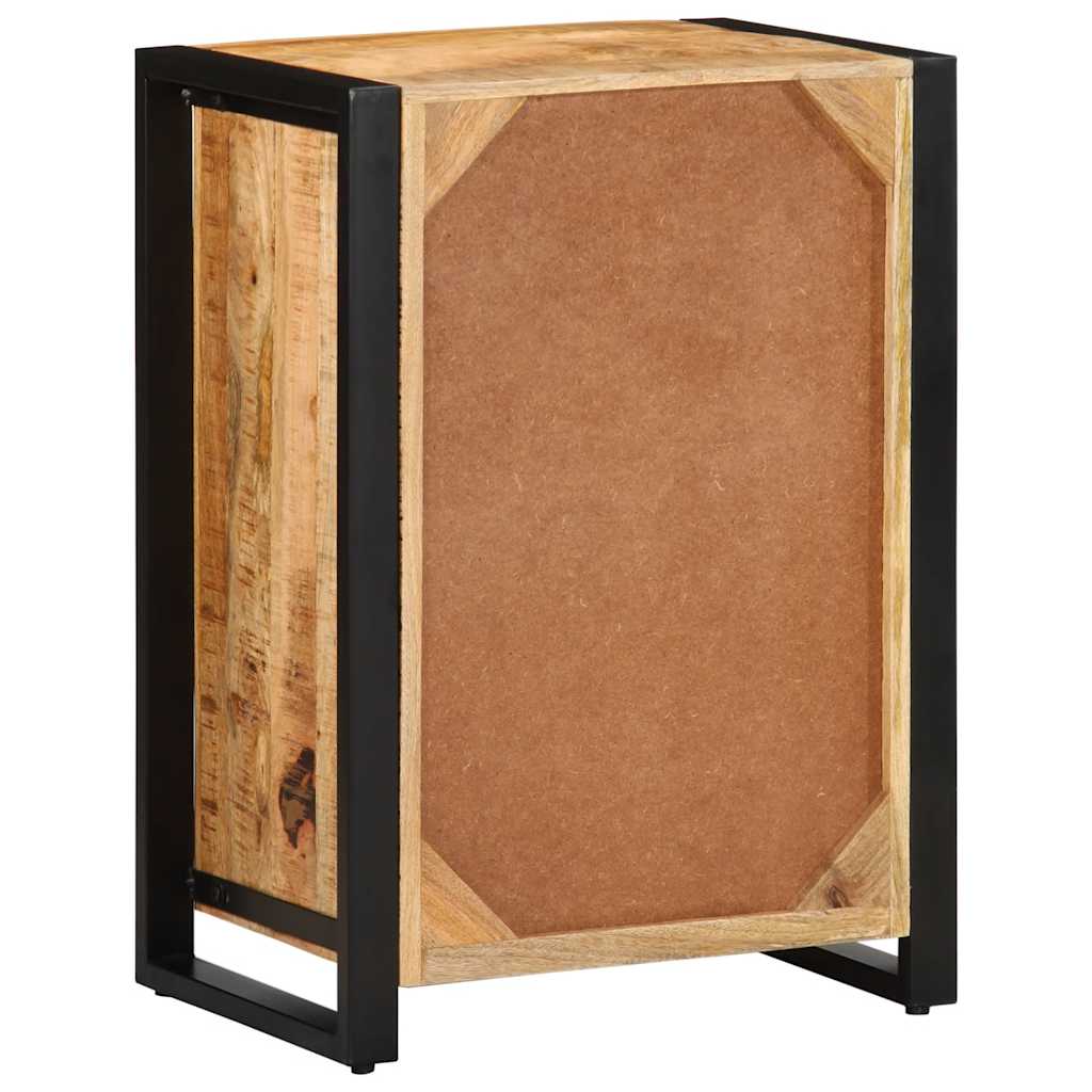 skuffeskab 50x35x70 cm massivt ru mangotræ