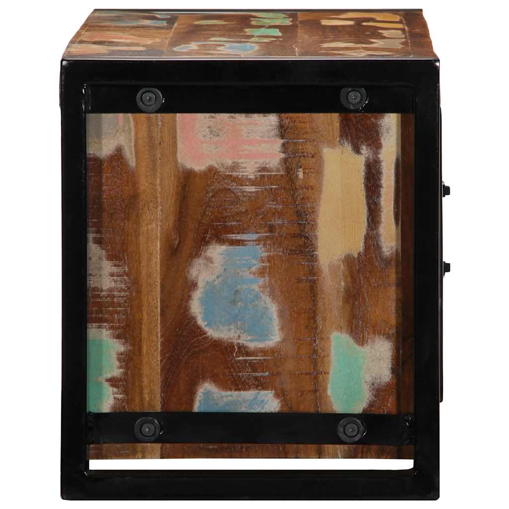 tv-bord 80x30x35 cm massivt genbrugstræ