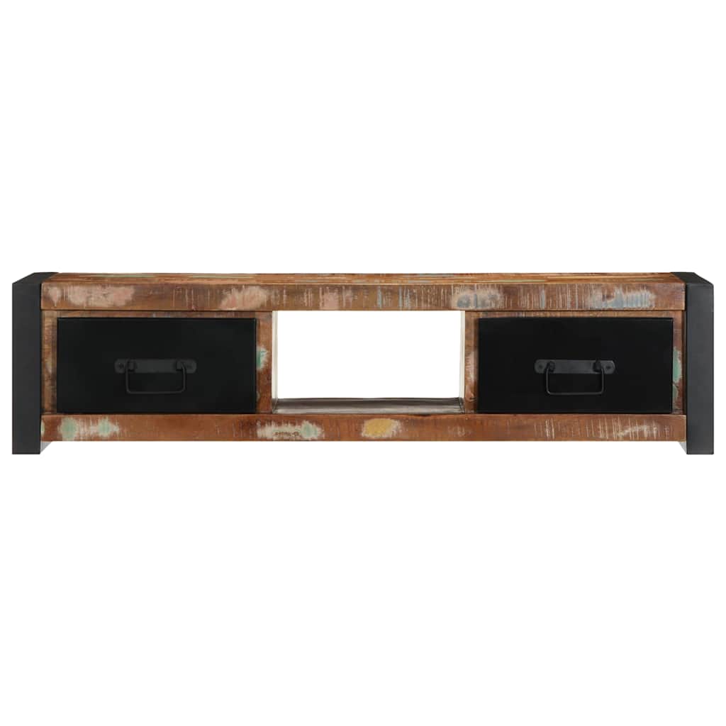 tv-bord 100x30x25 cm massivt genbrugstræ