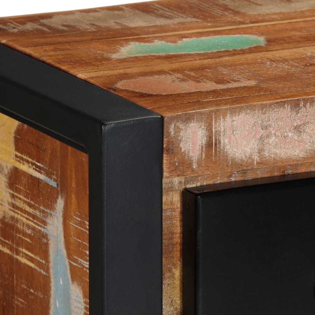 tv-bord 100x30x25 cm massivt genbrugstræ