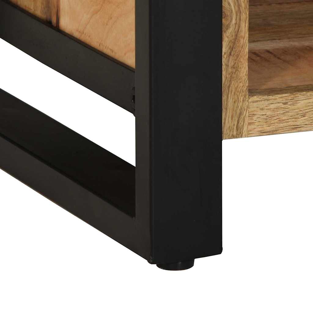 Sko bænk Brun 100 x 40 x 50 cm Massivt mangotræ