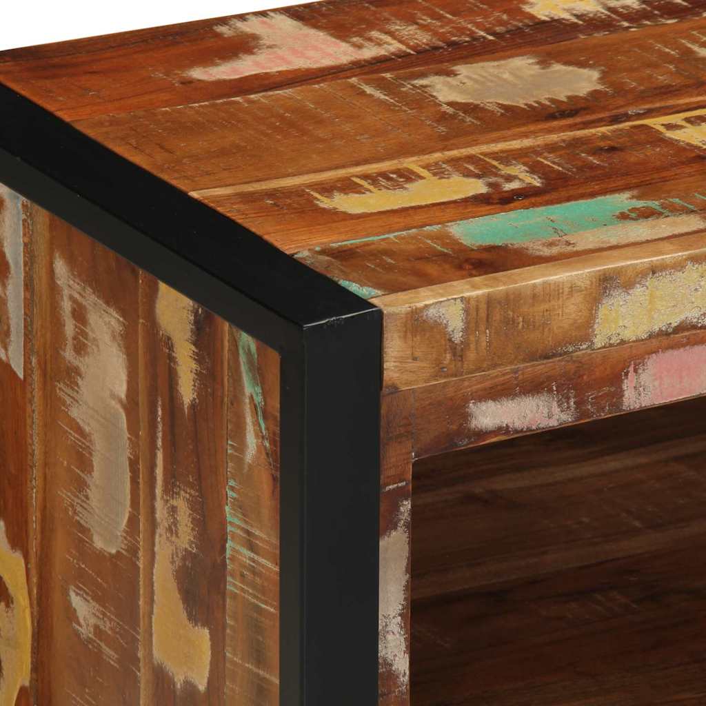 Sko bænk Flerfarvet 100 x 40 x 50 cm Massivt genbrugstræ