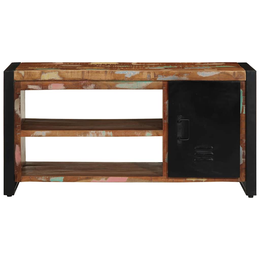 Sko bænk Flerfarvet 100 x 40 x 50 cm Massivt genbrugstræ