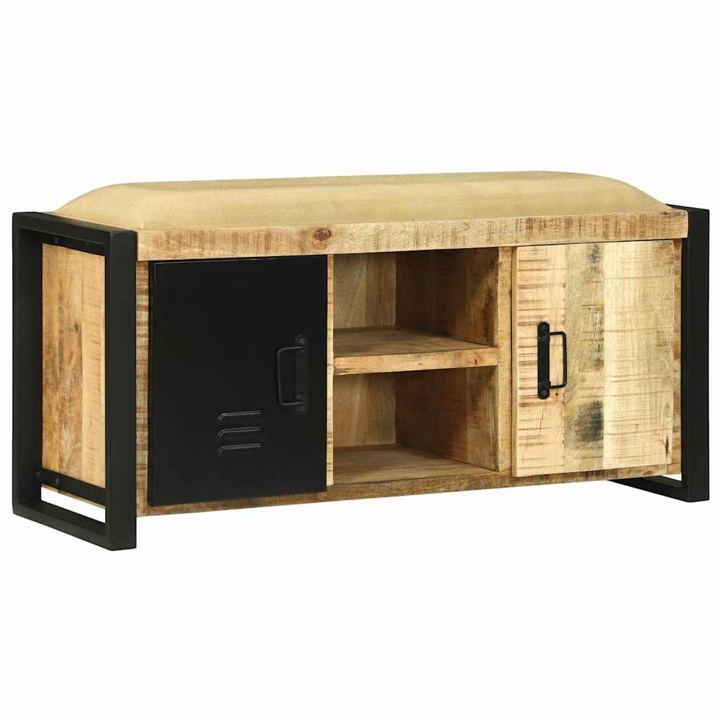 Bænkeskab Brun 100 x 35 x 50 cm Massivt mangotræ