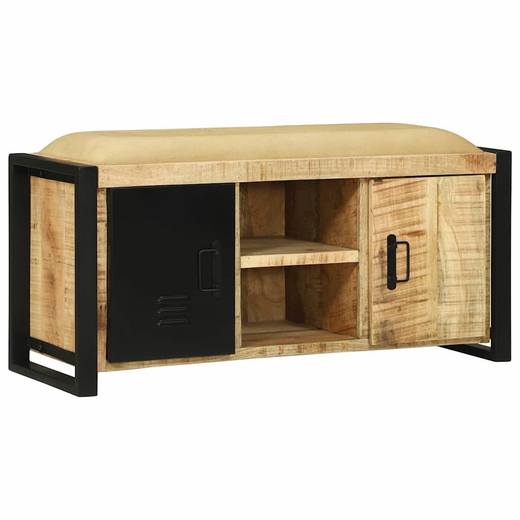 Bænkeskab Brun 100 x 35 x 50 cm Massivt mangotræ