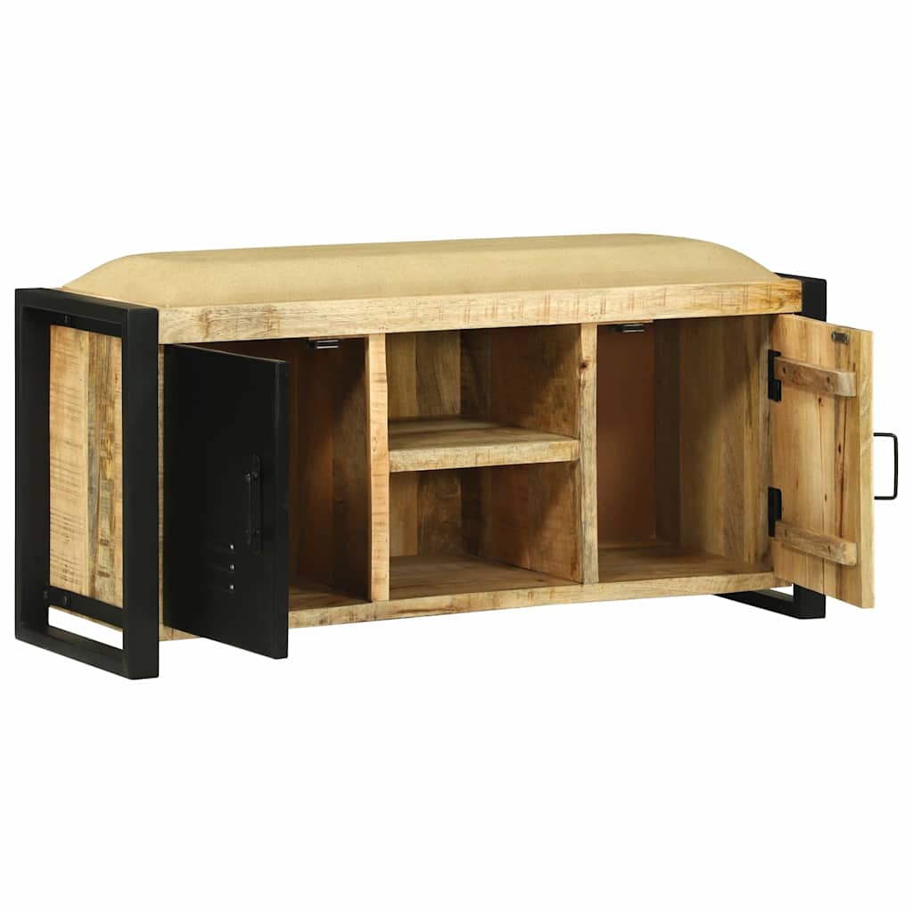 Bænkeskab Brun 100 x 35 x 50 cm Massivt mangotræ