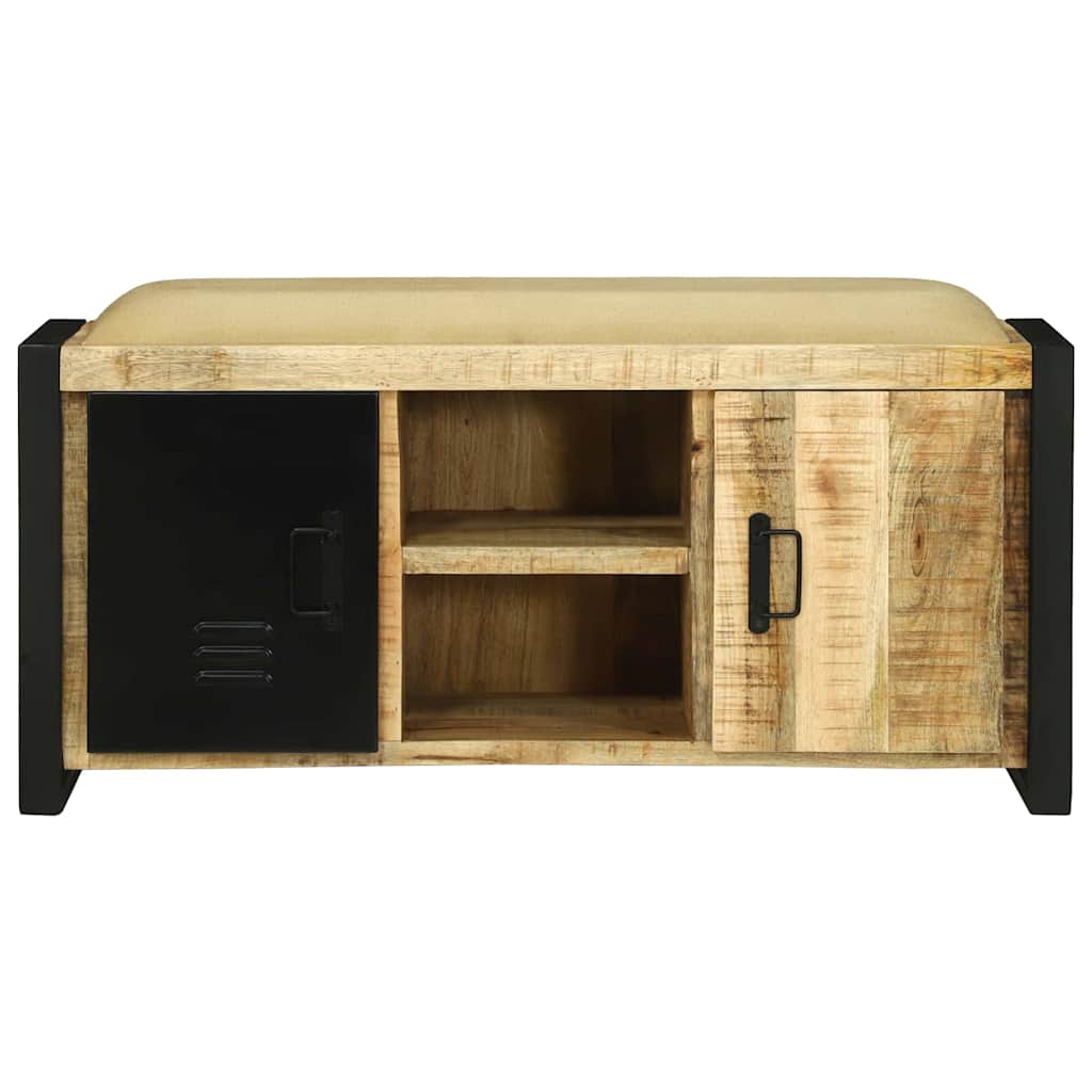 Bænkeskab Brun 100 x 35 x 50 cm Massivt mangotræ