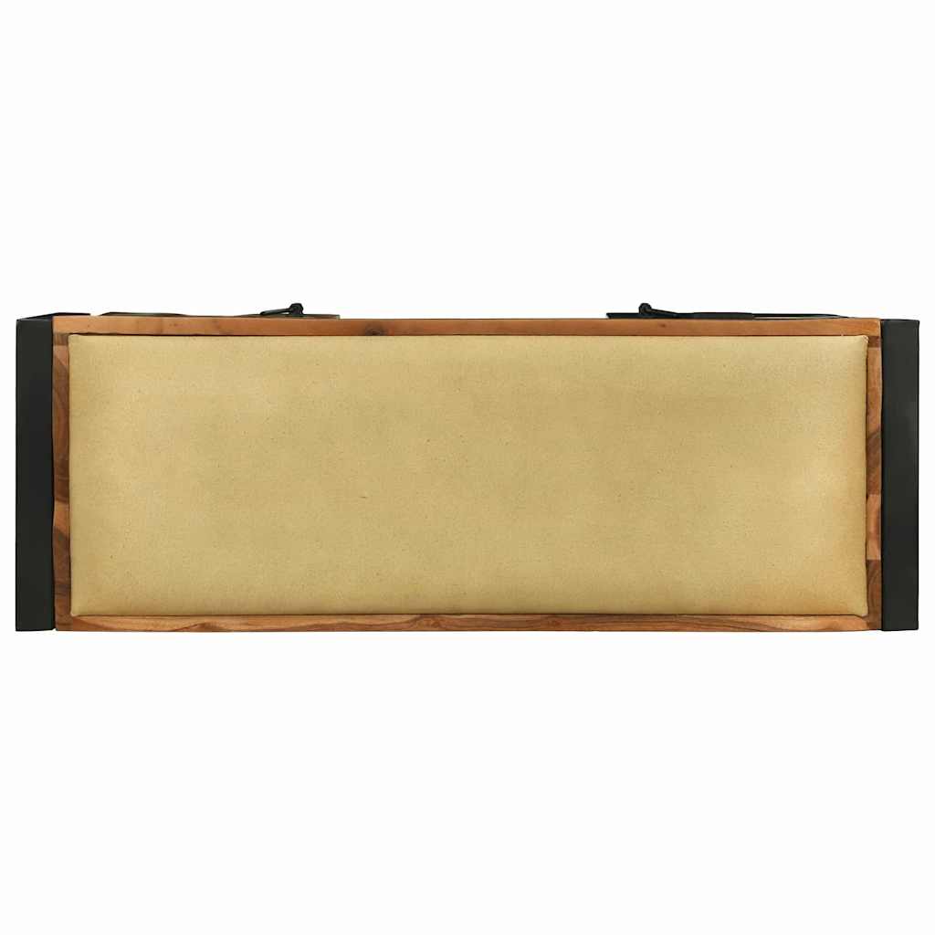 Bænkeskab Flerfarvet 100 x 35 x 50 cm Massivt genbrugstræ