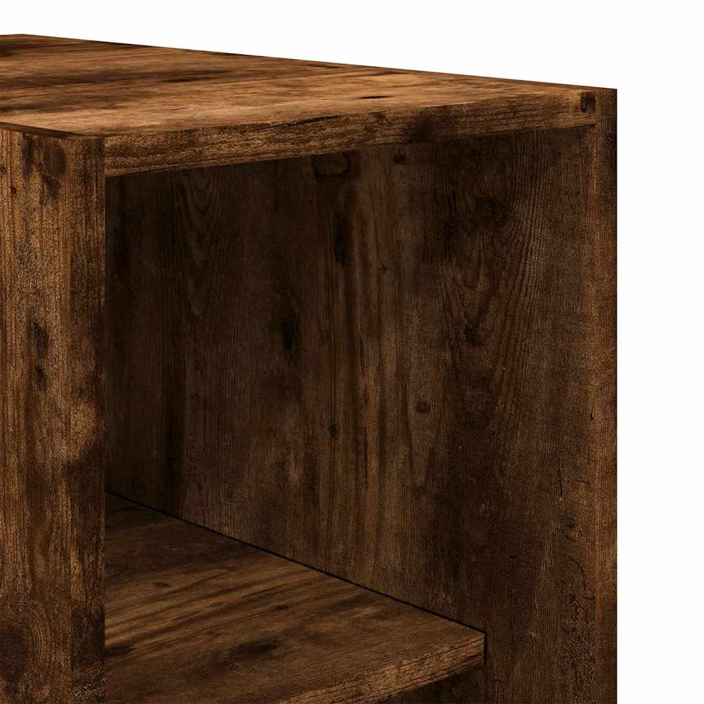 klædeskab 30x50x200 cm konstrueret træ røget egetræsfarve