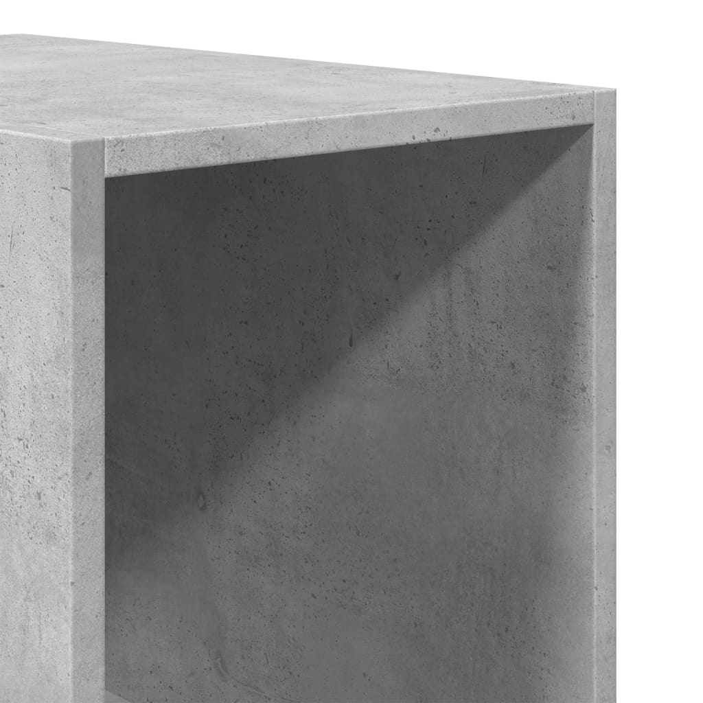 klædeskab 30x50x200 cm konstrueret træ betongrå