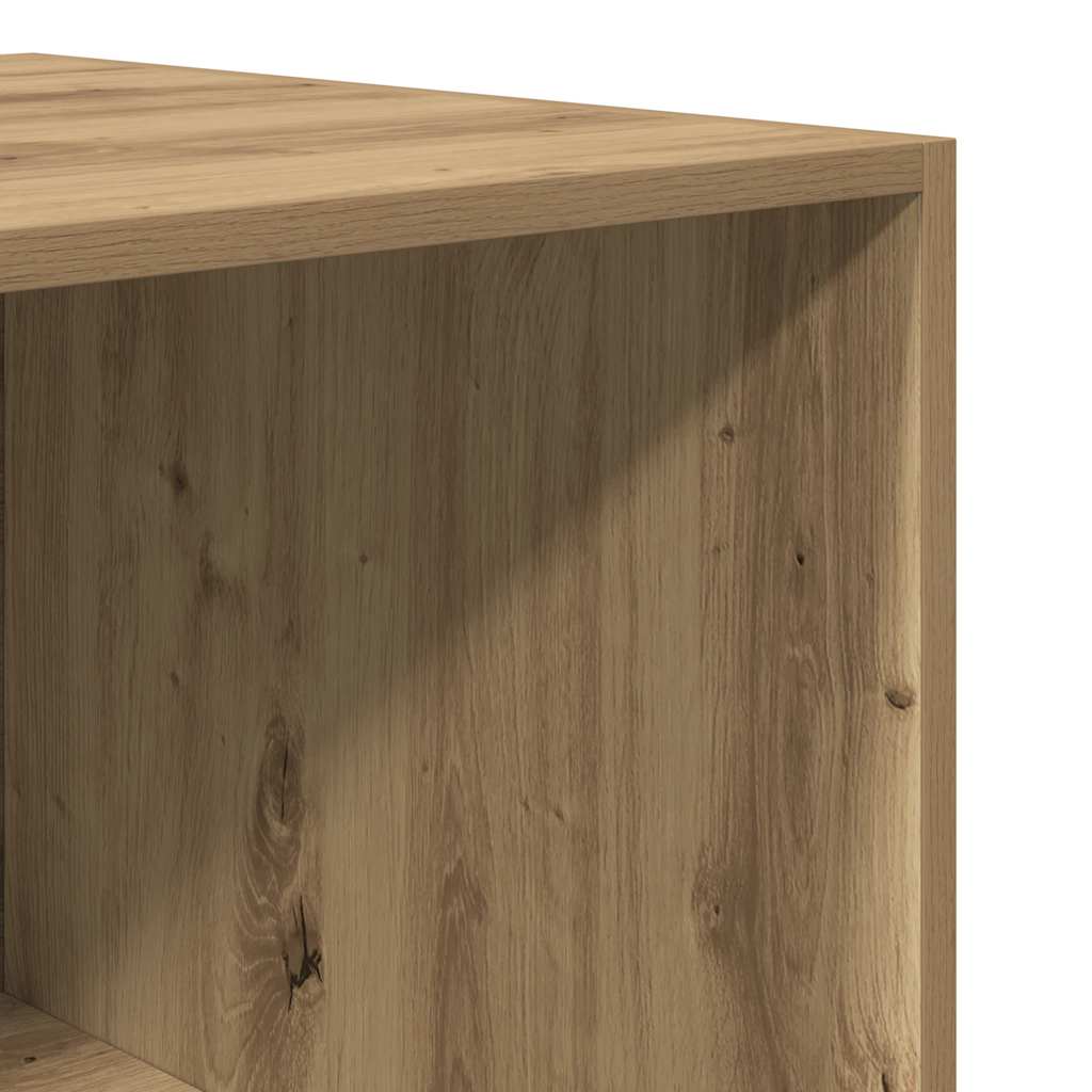 klædeskab 80x50x200 cm konstrueret træ egetræsfarve