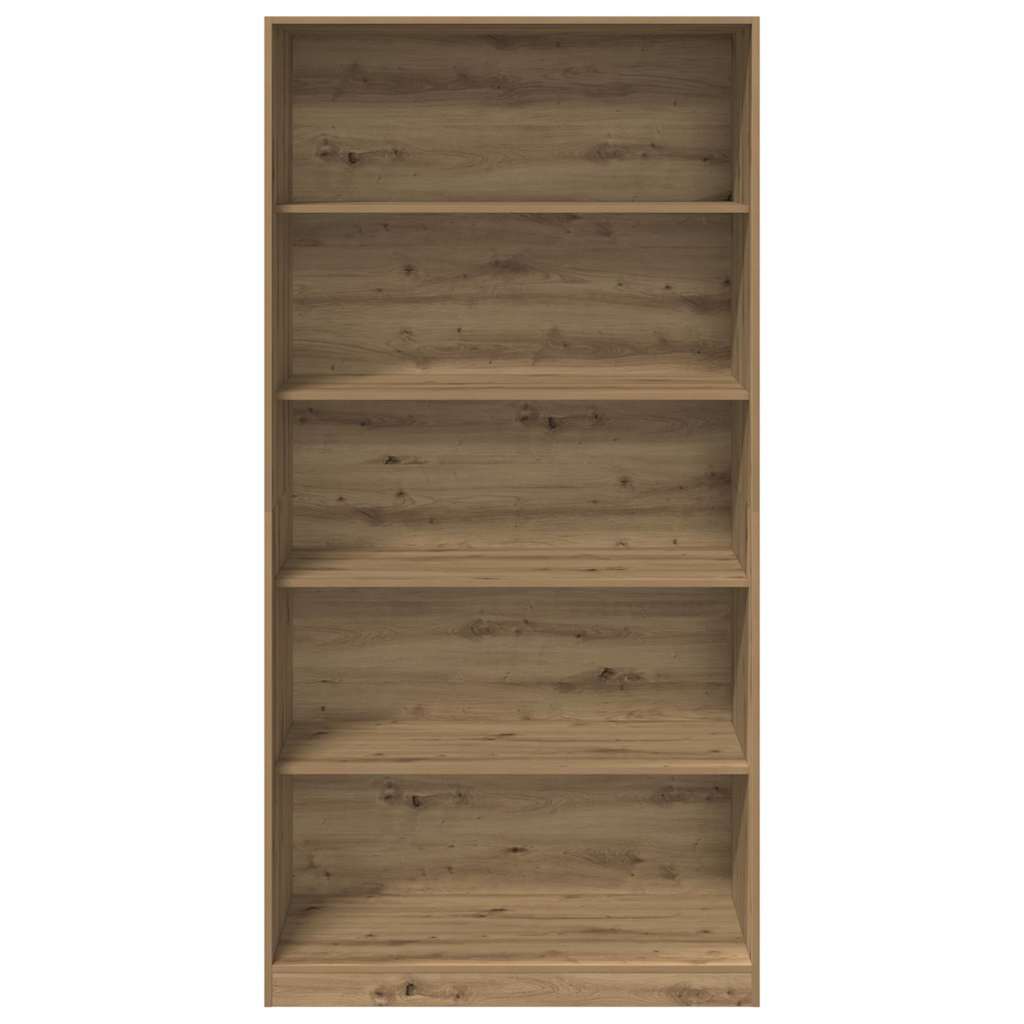 klædeskab 100x50x200 cm konstrueret træ egetræsfarve