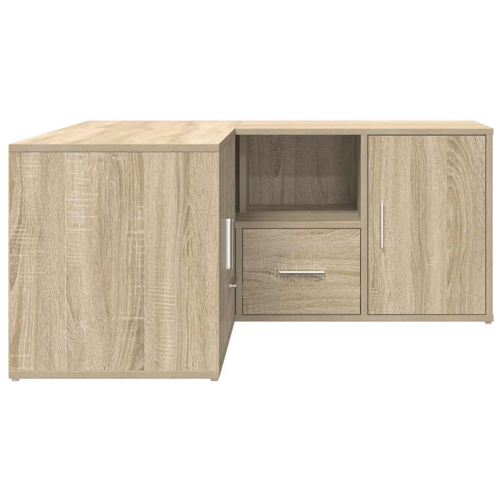 hjørneskab 160x40x45 cm konstrueret træ sonoma-eg