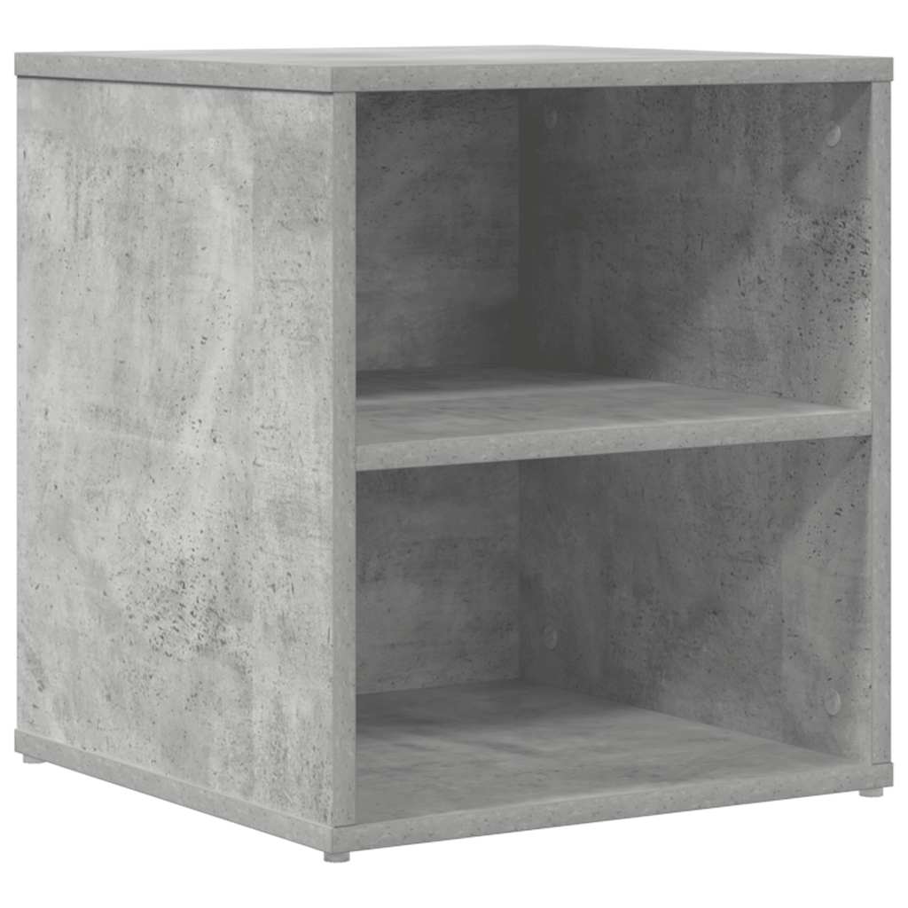 hjørnereol 160x40x45 cm konstrueret træ betongrå