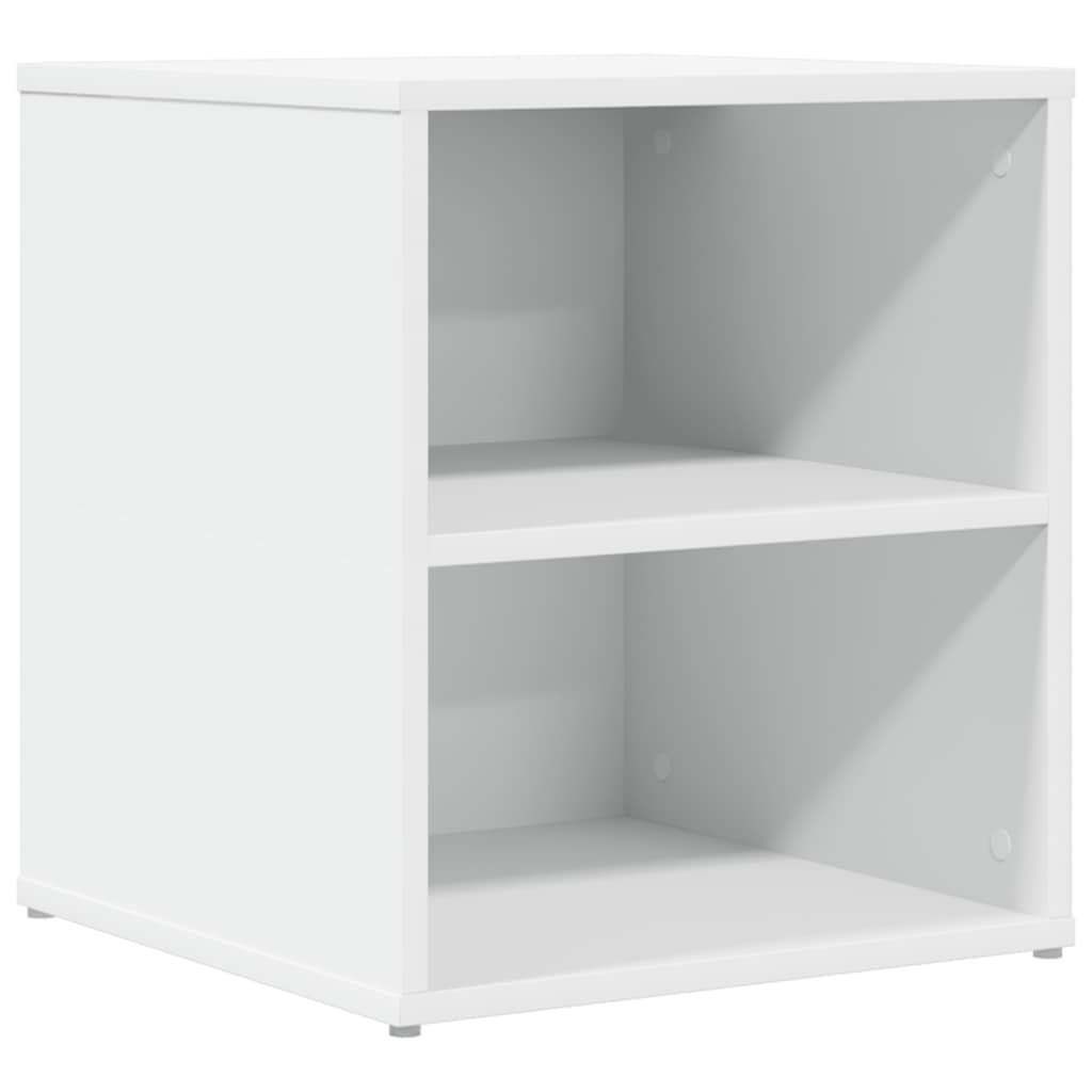 hjørneskab 200x40x45 cm konstrueret træ hvid