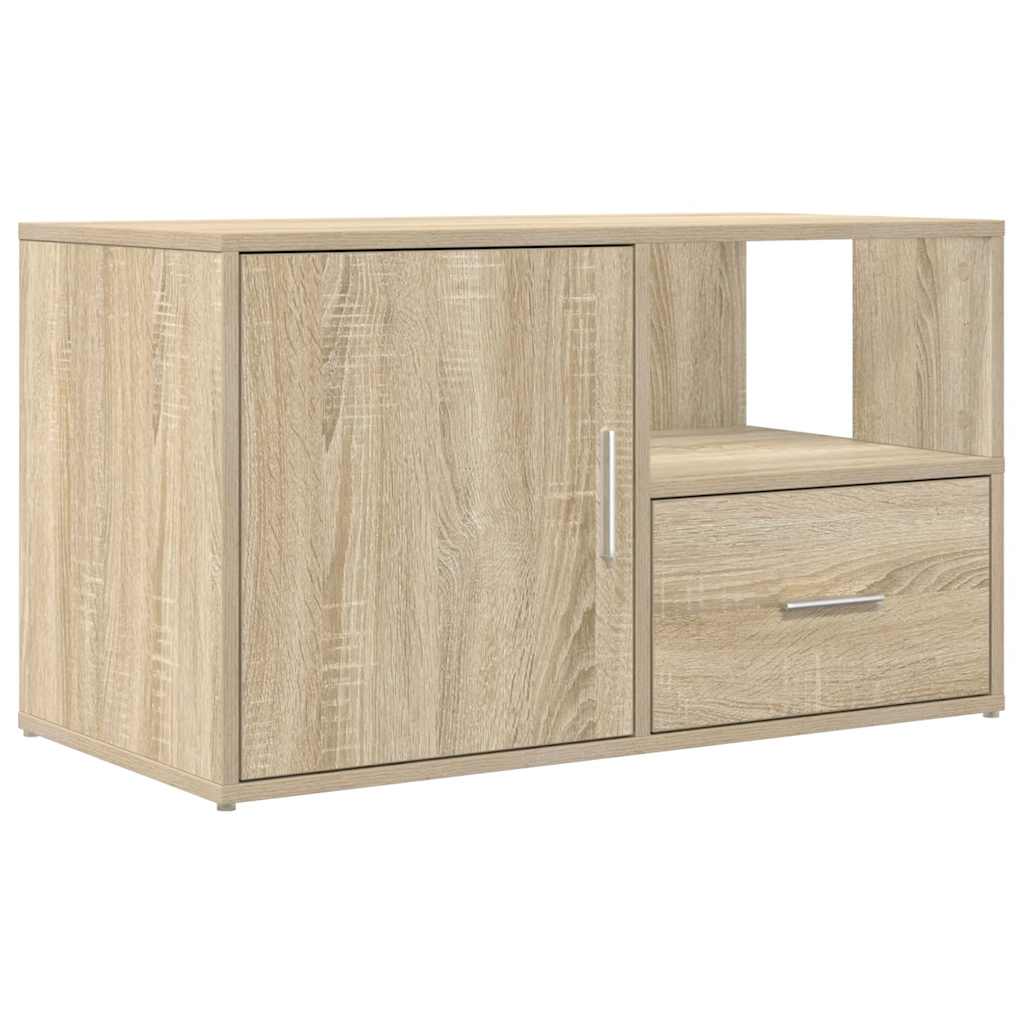 hjørneskab 200x40x45 cm konstrueret træ sonoma-eg