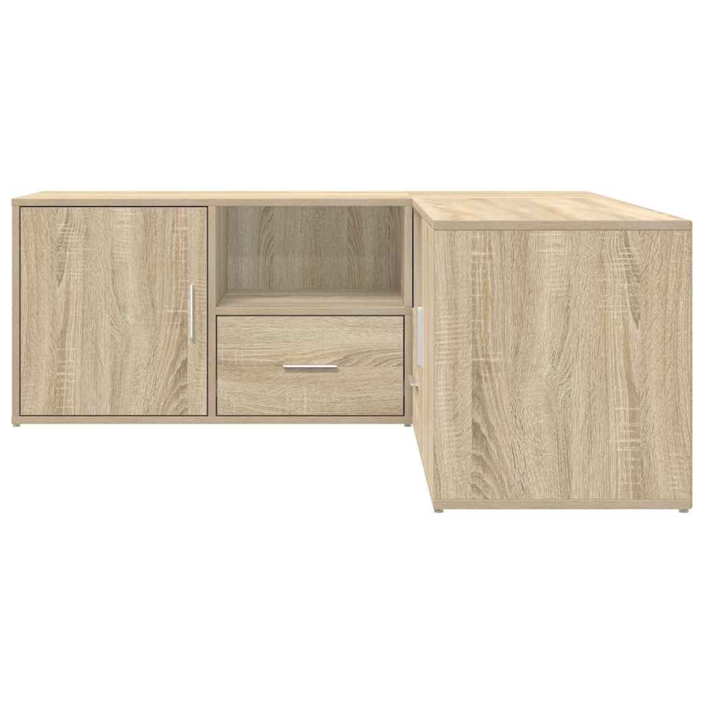 hjørneskab 200x40x45 cm konstrueret træ sonoma-eg