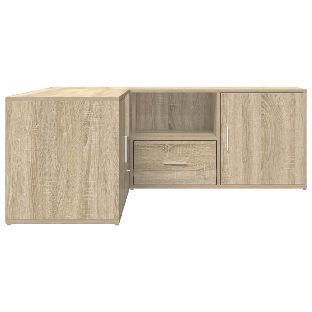 hjørneskab 200x40x45 cm konstrueret træ sonoma-eg