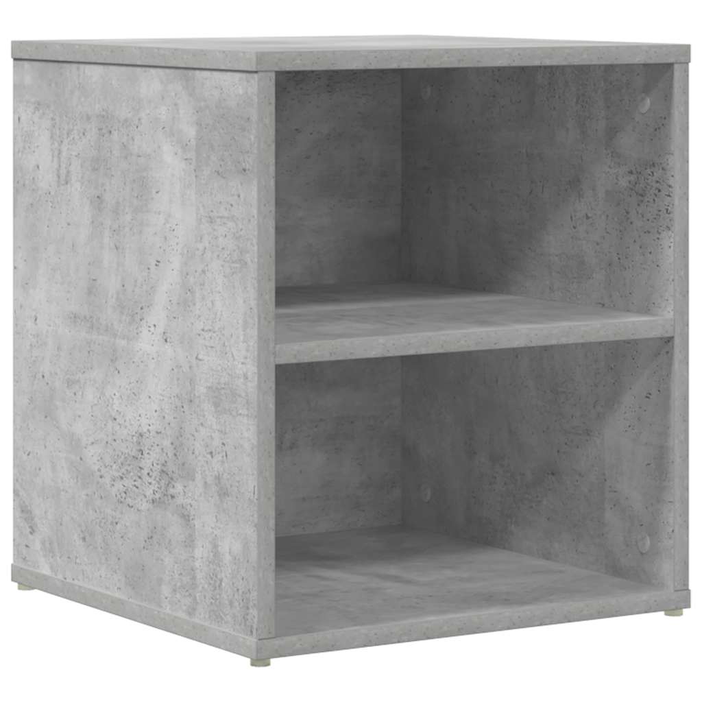 hjørnereol 200x40x45 cm konstrueret træ betongrå