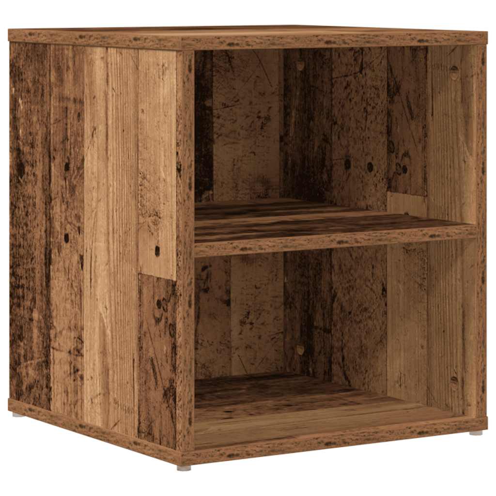 hjørneskab 200x40x45 cm konstrueret træ gammelt trælook