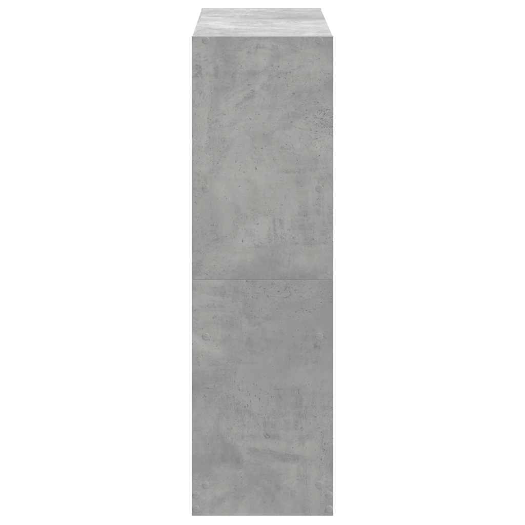 bogreol 102x32x109 cm konstrueret træ betongrå