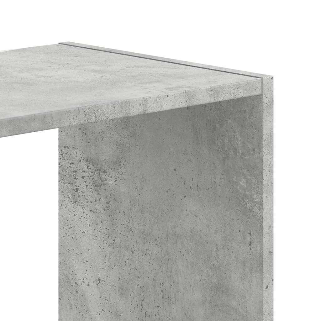 bogreol 102x32x109 cm konstrueret træ betongrå