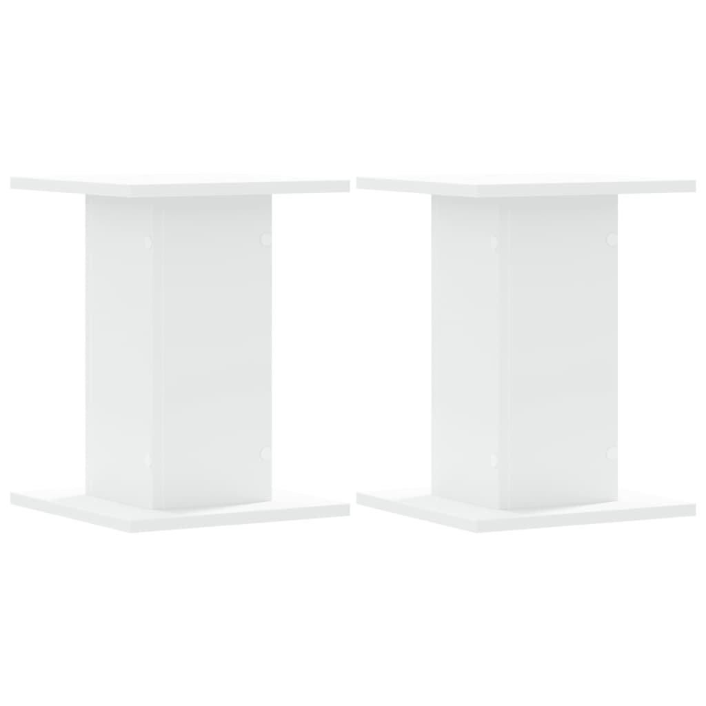 plantestativer 2 stk. 30x30x40 cm konstrueret træ hvid