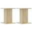 plantestativer 2 stk. 30x30x40 cm konstrueret træ sonoma-eg