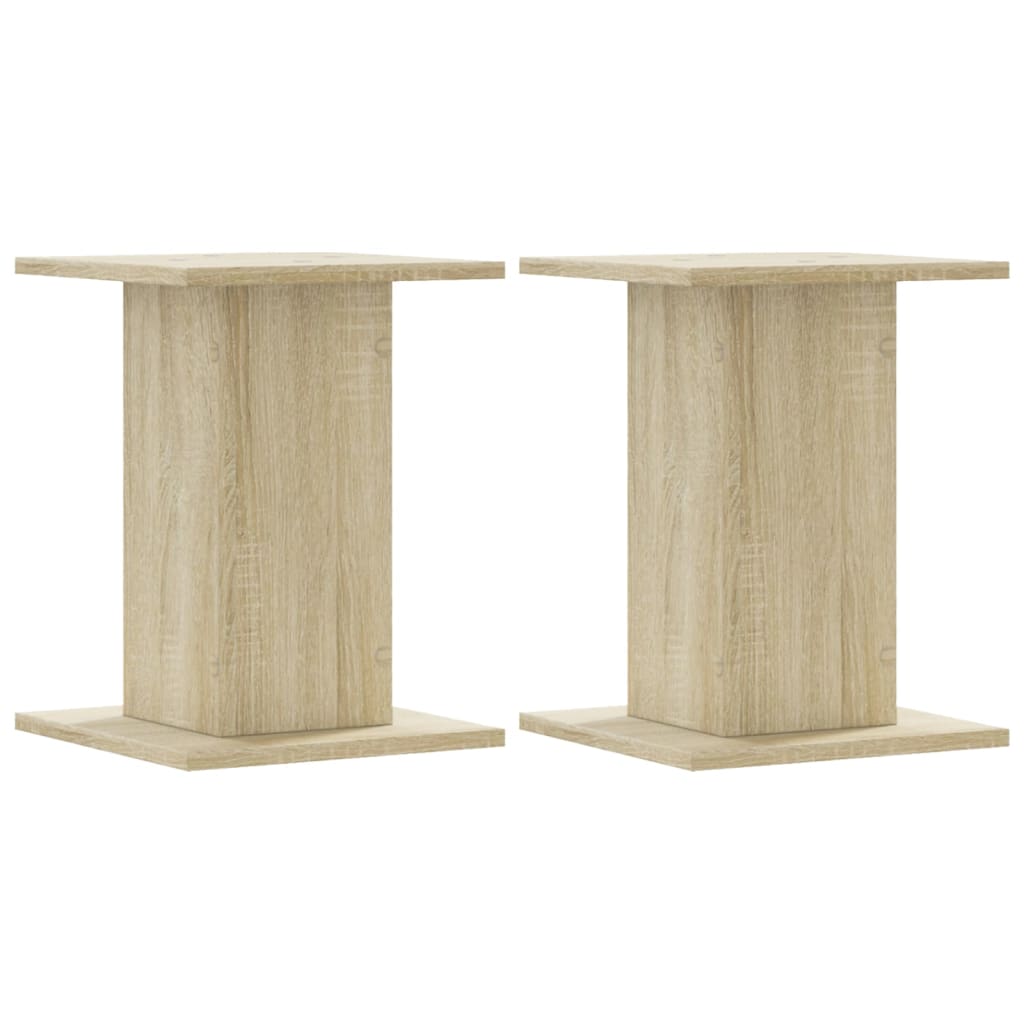 plantestativer 2 stk. 30x30x40 cm konstrueret træ sonoma-eg