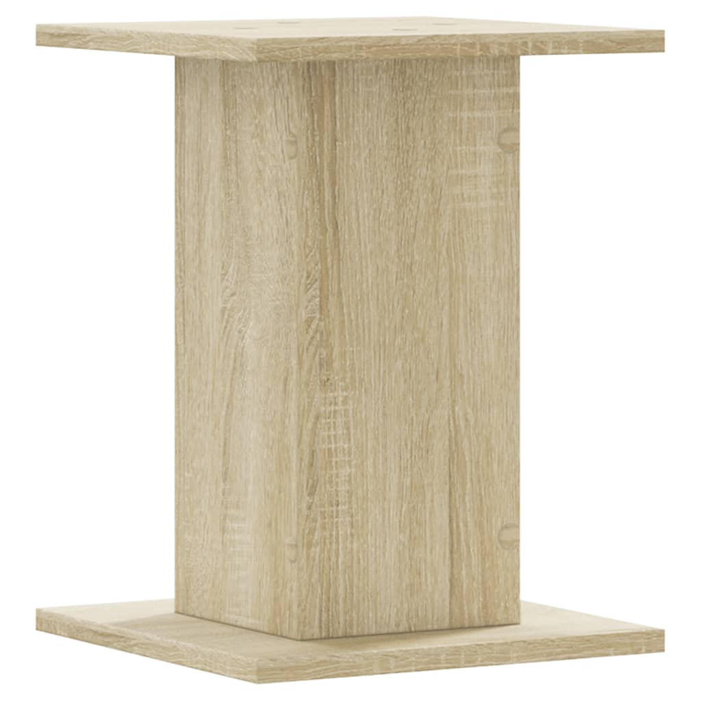 plantestativer 2 stk. 30x30x40 cm konstrueret træ sonoma-eg