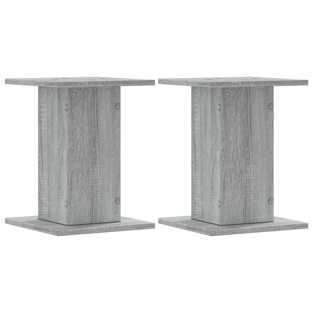 plantestativer 2 stk. 30x30x40 cm konstrueret træ grå sonoma-eg