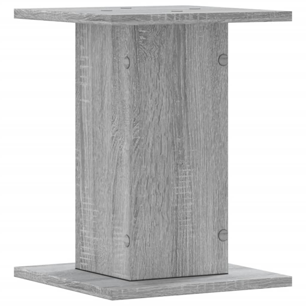 plantestativer 2 stk. 30x30x40 cm konstrueret træ grå sonoma-eg
