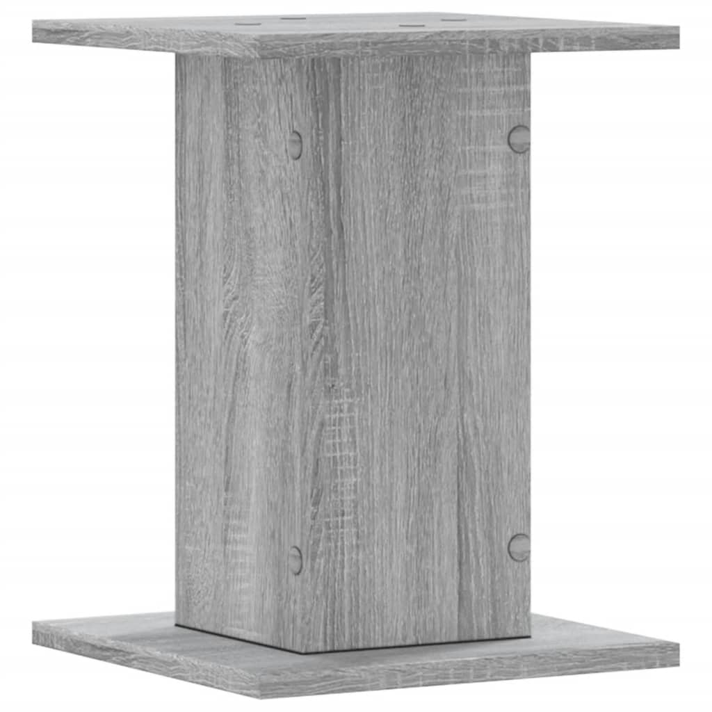 plantestativer 2 stk. 30x30x40 cm konstrueret træ grå sonoma-eg